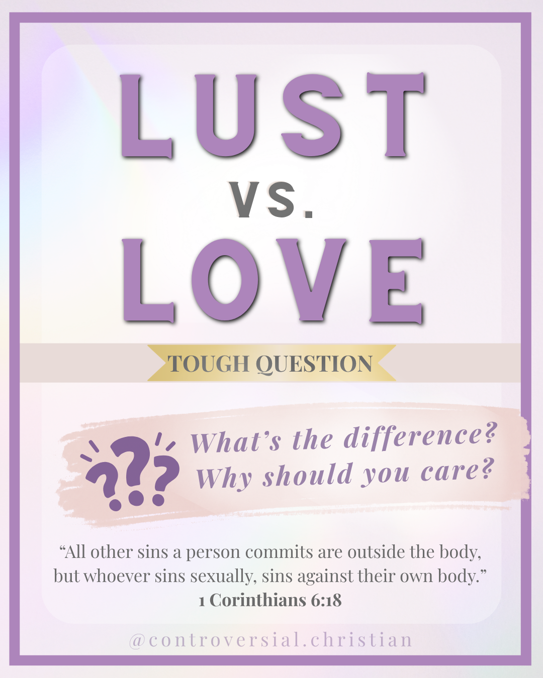 POSTS | Tough Questions