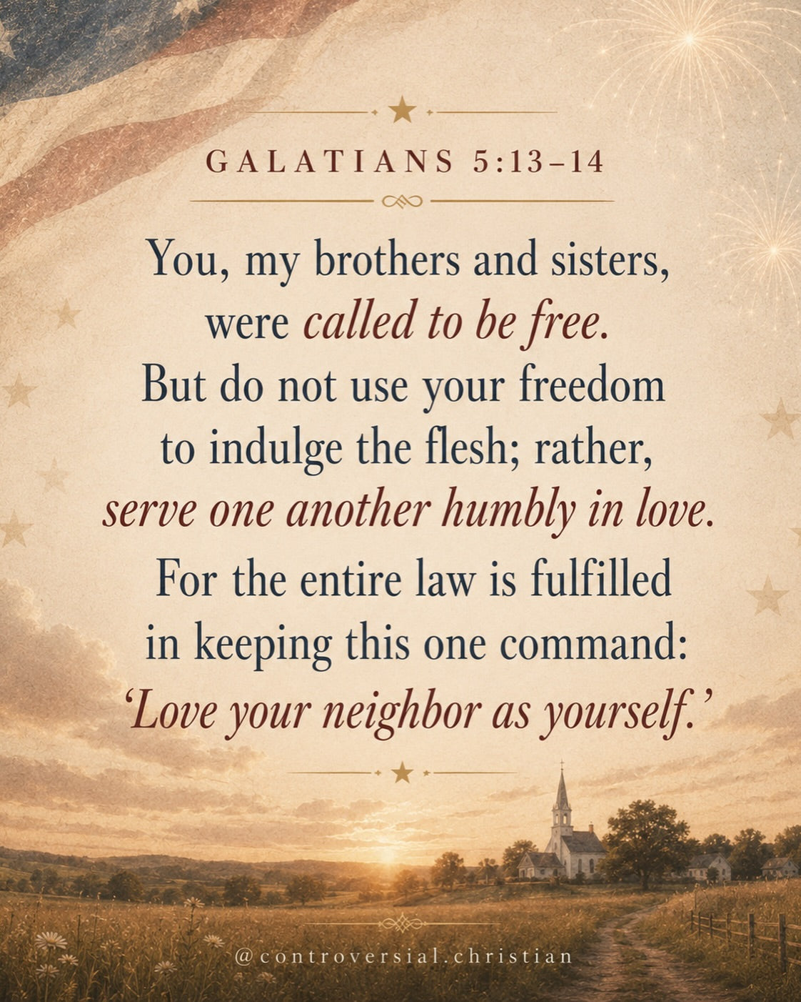 HOLIDAY | (2026) | Fourth of July - Freedom (Galatians 5:13-14)