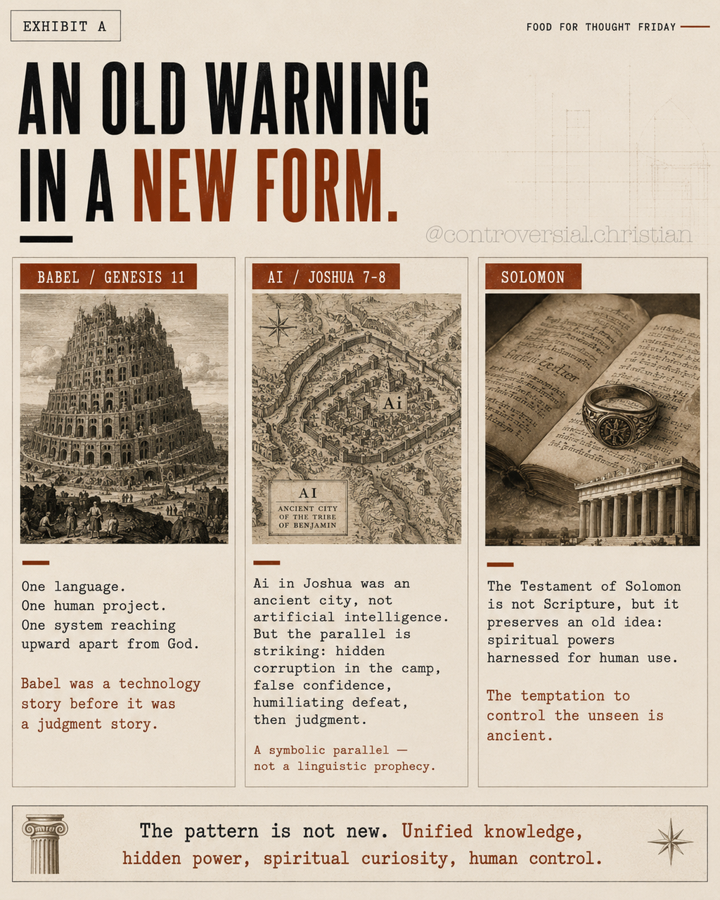 FOOD-FOR-THOUGHT | AI & CERN (Demonic Portals)