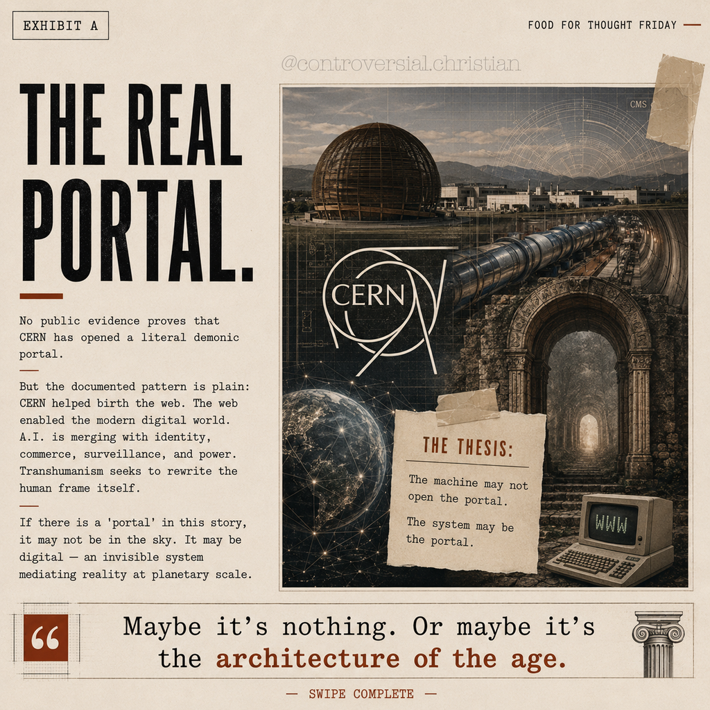 FOOD-FOR-THOUGHT | AI & CERN (Demonic Portals)
