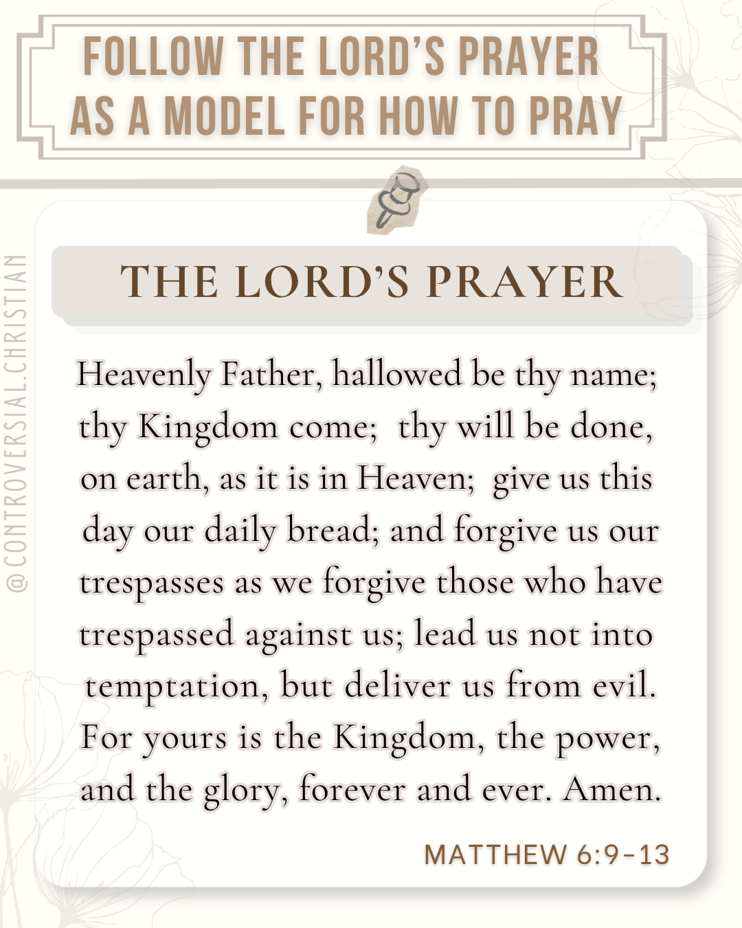 CHRISTIANITY 101 | How-To Pray