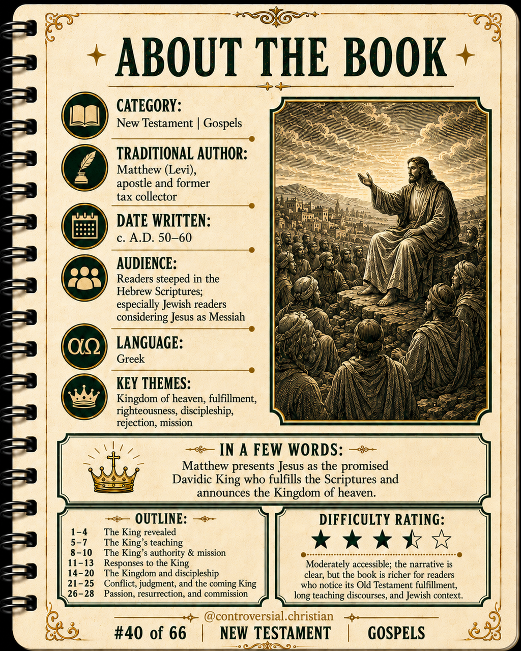 GUIDEBOOK | [40] | Gospel of Matthew