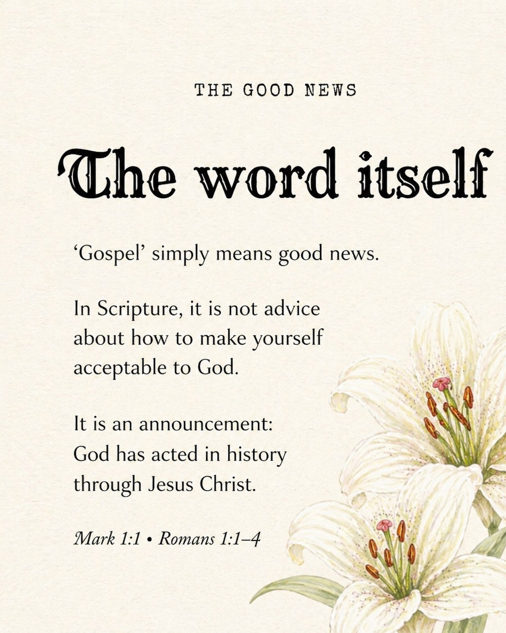 CHRISTIANITY 101 | Defining 'The Gospel'