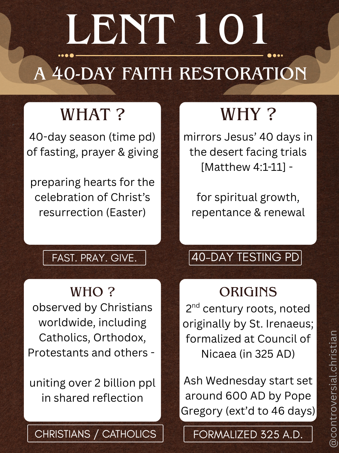HOLIDAY | (2026) | Lent Guidebook