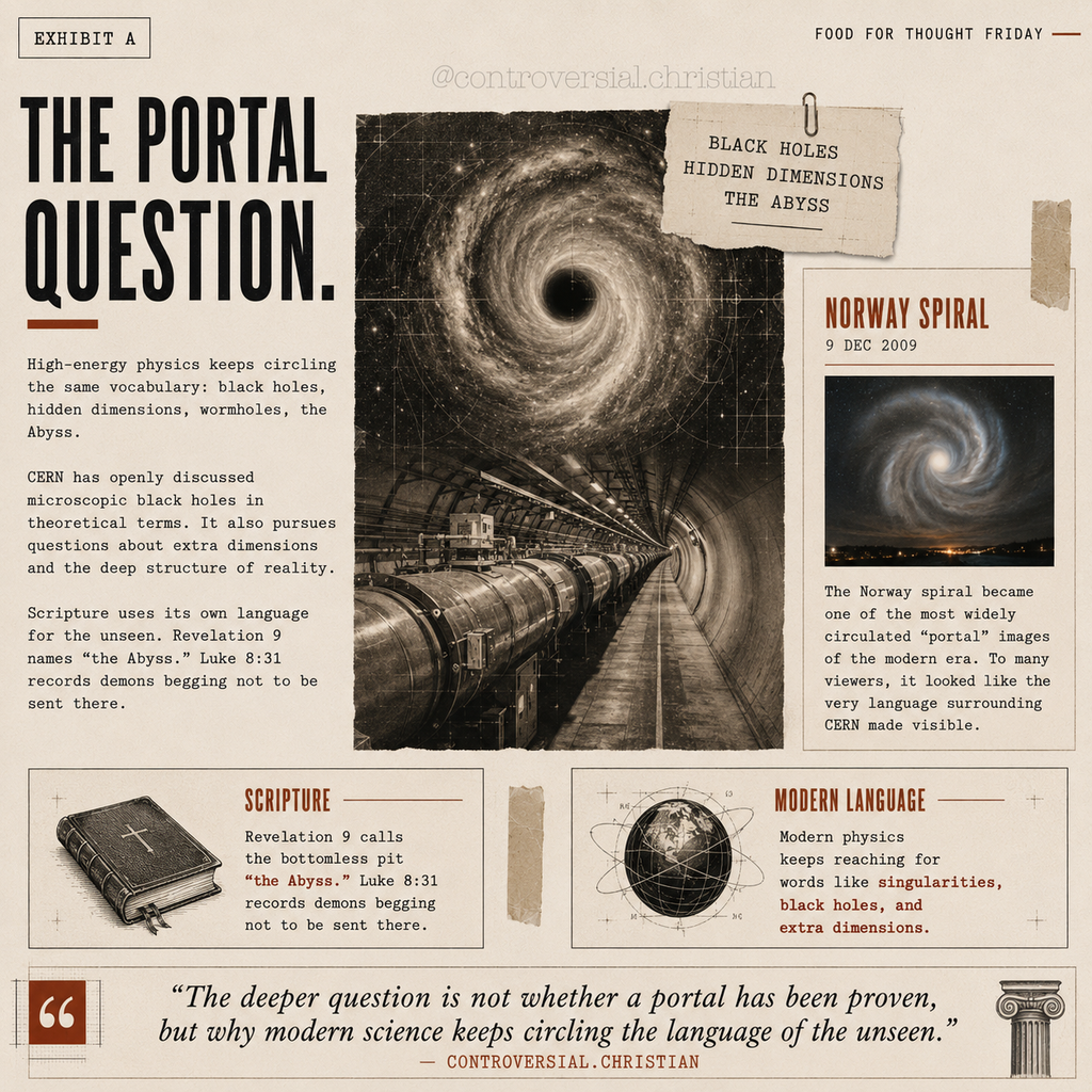 FOOD-FOR-THOUGHT | AI & CERN (Demonic Portals)