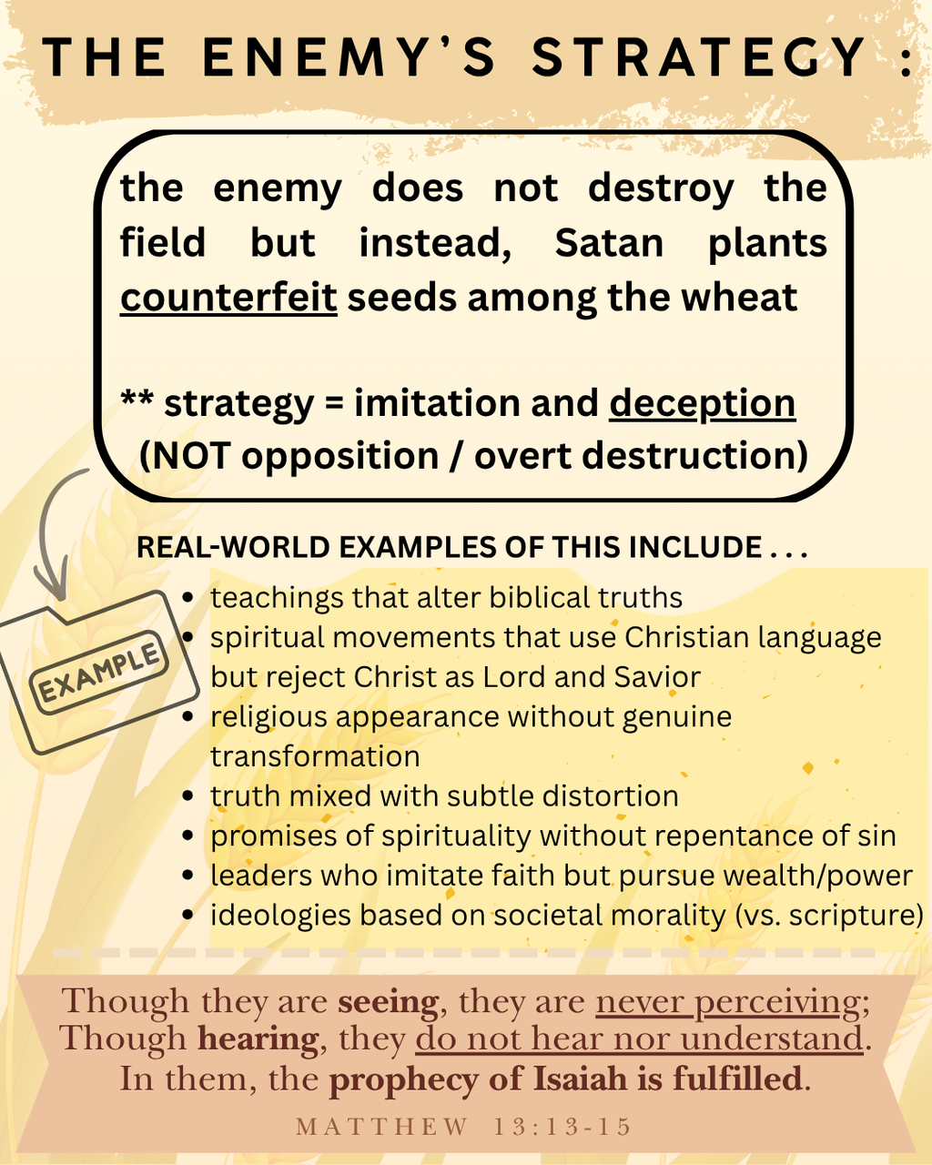 40-PARABLES | [2] | The Tares & The Wheat