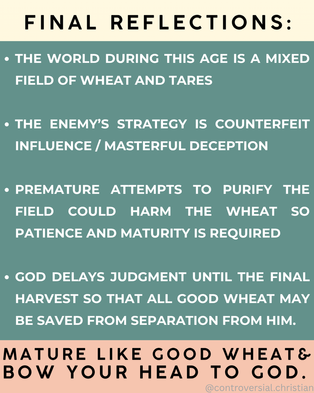 40-PARABLES | [2] | The Tares & The Wheat