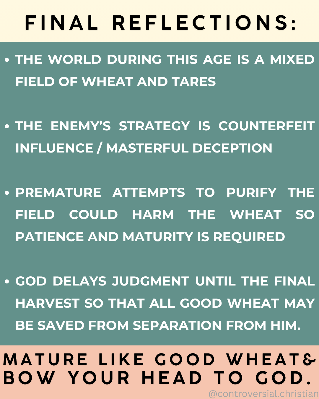 40-PARABLES | [2] | The Tares & The Wheat
