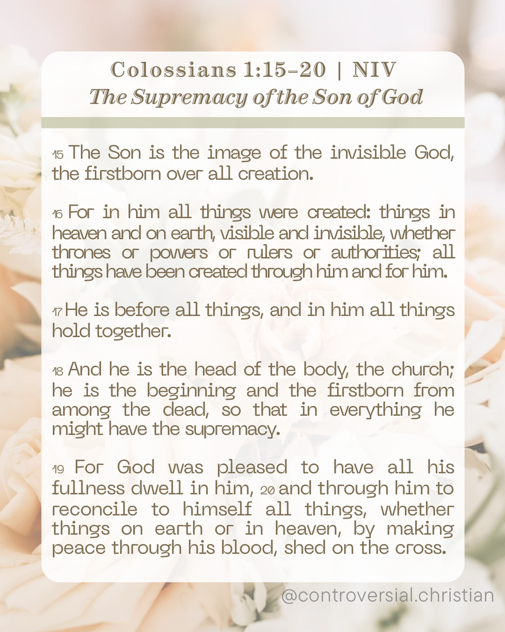 CHRISTIANITY 101 | Overview of Topics