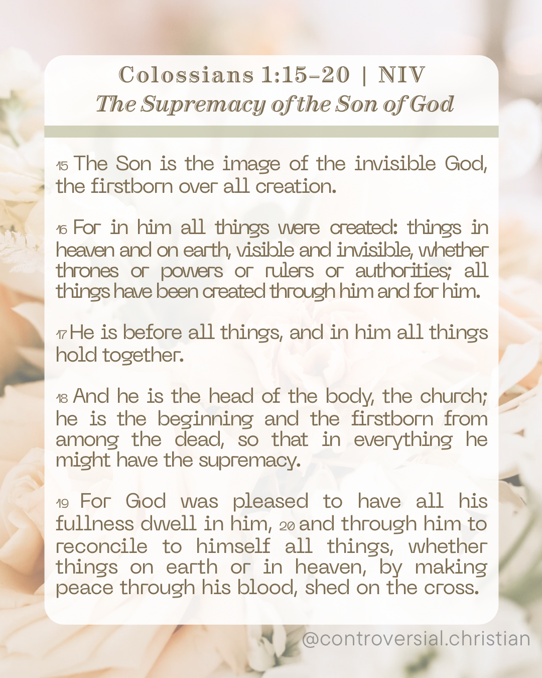 CHRISTIANITY 101 | Overview of Topics