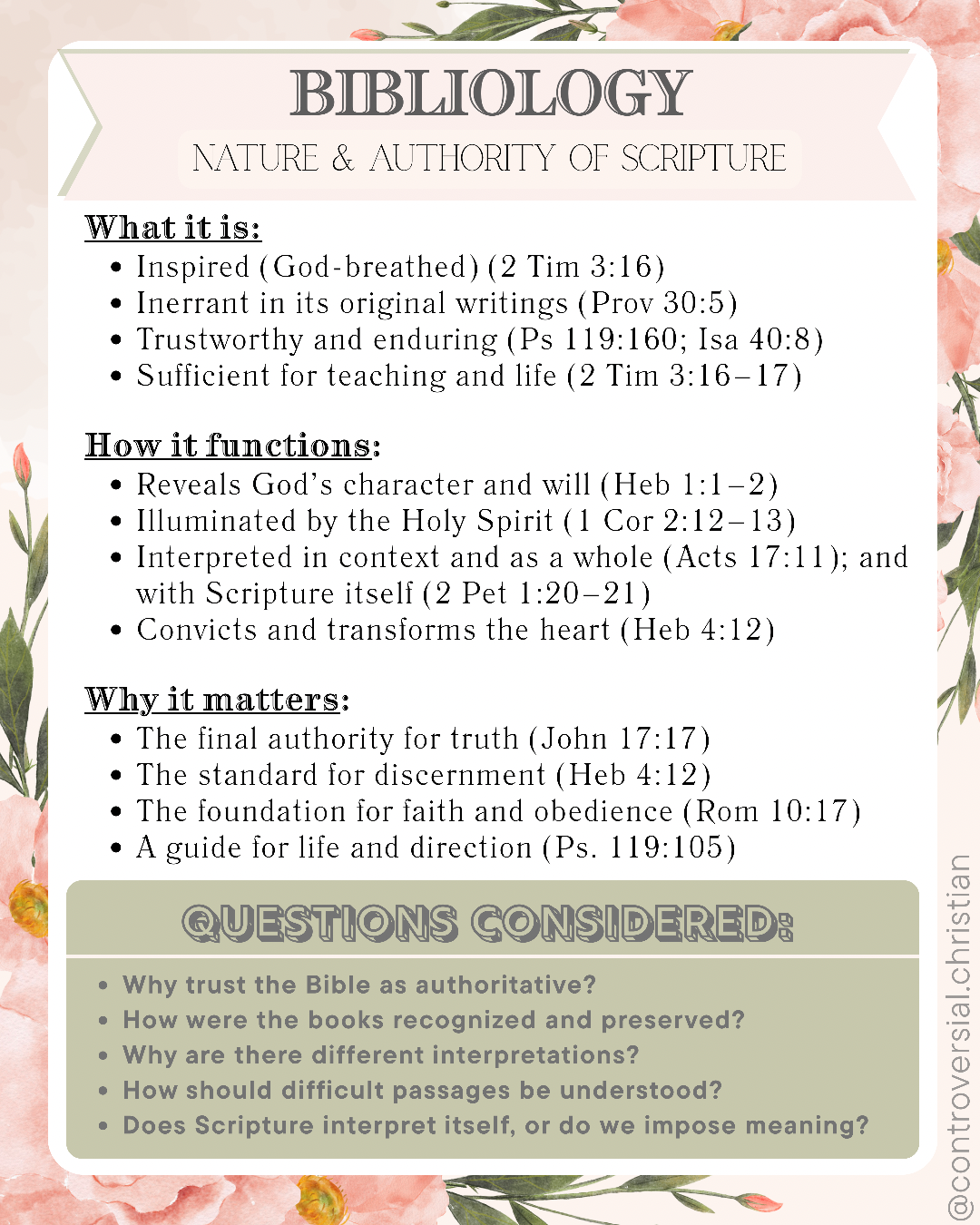 CHRISTIANITY 101 | Overview of Topics