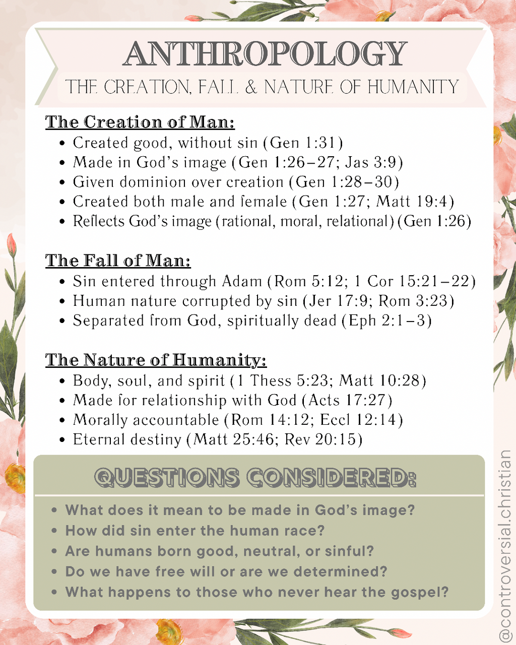 CHRISTIANITY 101 | Overview of Topics